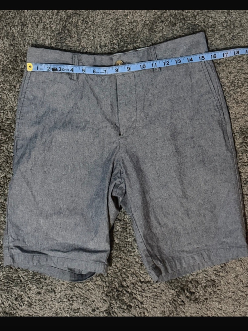 Men's Chambray Blue Casual Shorts - Classic Summer Staple